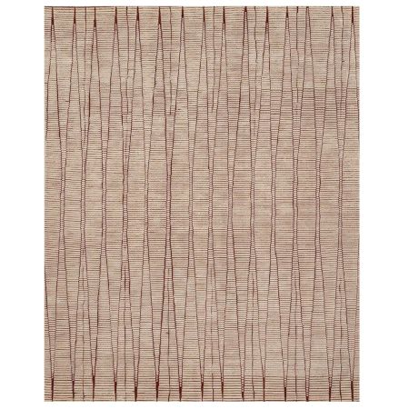 Handmade Persian Style Cotton and Wool Handknotted Rug for Warmth